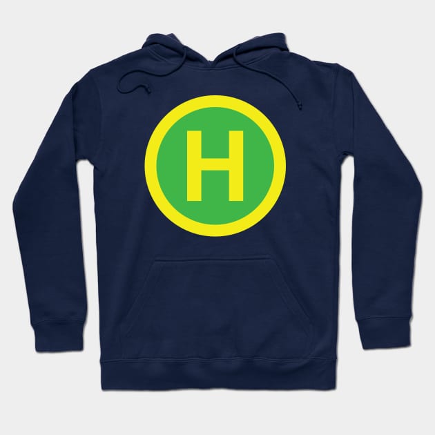 Helipad Sign Hoodie by tinybiscuits